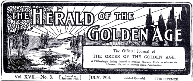 The Herald of the Golden Age 1914