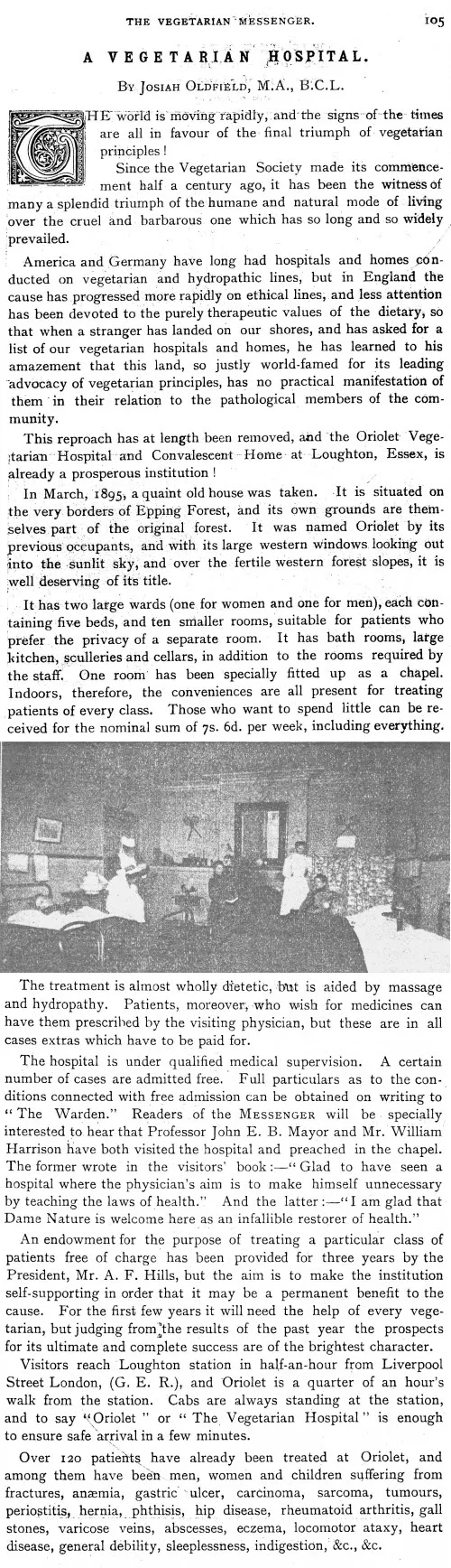 A Vegetarian Hospital